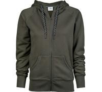 Tee Jays Damen Kapuzen Sweatjacke Tee Jays 5436 S dunkelgrün