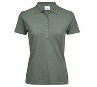 Tee Jays Damen Polo-Shirt Luxury Stretch – Kurzarm, Bio-Baumwolle – Blattgrün L