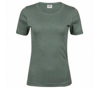 Tee Jays Damen-T-Shirt mit kurzen Ärmeln Interlock - Blattgrün | XL