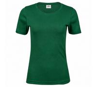 Tee Jays Damen-T-Shirt mit kurzen Ärmeln Interlock - Waldgrün | 2XL