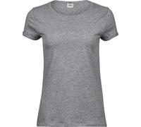 TJ5063 Tee Jays Damen ROLL-UP T-Shirt kurzarm Heather Grey S