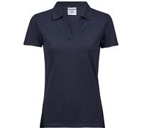 Tee Jays Women's Luxury Stretch V Polo - Navy - L