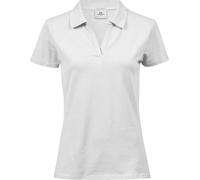 Tee Jays Women's Luxury Stretch V Polo - White - M