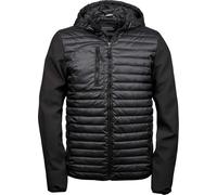 Tee Jays Herren Crossover Kapuzenjacke Stepp-Jacke 9628 black/black XL