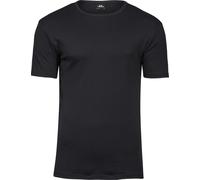 Mens Interlock Bodyfit T-Shirt , XL , Schwarz