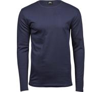 Tee Jays Men's LS Interlock T-Shirt - Navy - 2XL