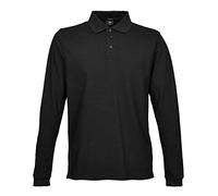 Tee Jays Polo Stretch Langarm Luxury – Herren – Schwarz Gr. L