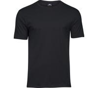 Tee Jays Herren-T-Shirt Luxury mit kurzem Ärmel - Schwarz | S