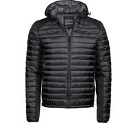 Tee Jays Men's Hooded Outdoor Crossover Jacket XL black/blackmelange
