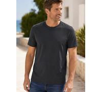 TeeJays Herren T-Shirt Kurzarm Rundhals Bio - Baumwolle bis 3XL Schwarz M