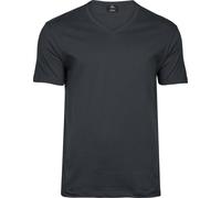 Tee Jays Herren V-Ausschnitt T-Shirt 'Fashion Sof Tee' 8006 dark grey (solid) M