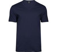 Tee Jays Sof Tee Kurzarm-T-Shirt mit V-Ausschnitt - Marineblau | S