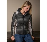 TJ9611 Tee Jays Damen ASPEN Steppjacke mit Kapuze Space Grey S