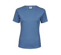 TEE JAYS LADIES INTERLOCK TEE S OCEAN BLUE