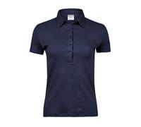 TEE JAYS LADIES PIMA COTTON POLO S NAVY