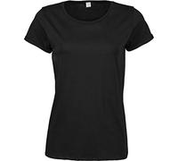 TJ5063 Tee Jays Damen ROLL-UP T-Shirt kurzarm Black M