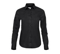 TEE JAYS LADIES STRETCH LUXURY SHIRT M BLACK