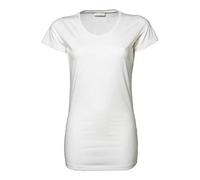Tee Jays - Ladies Stretch Tee Extra Long XL,White