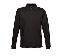Tee Jays - Men´s Luxury Stretch Long Sleeve Polo Black - Gr. - XXL