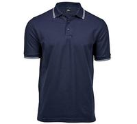 Tee Jays - Men´s Luxury Stripe Stretch Polo Navy - Gr. - 3XL