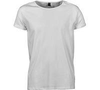 Tee Jays Roll-Up T-Shirt Herren kurzarm Weiß Größe L