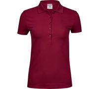 Tee Jays Schweres Damen Luxus Piqué Stretch Polo 145 deep red S