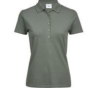 Tee Jays Damen Luxury Stretch Polo-Shirt, Kurzarm (M) (Blattgrün)