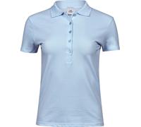 TJ145 Tee Jays Damen Luxus dehnbares Polo Light Blue XXL