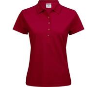 Tee Jays Ladies' Luxury Stretch Polo-Red-S