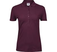 Tee Jays Schweres Damen Luxus Piqué Stretch Polo 145 wine L