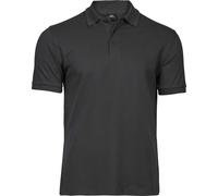 Tee Jays Herren Poloshirt Luxus Stretch 1405 Schweres Piqué Dunkelgrau XL