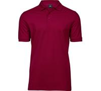 Tee Jays Poloshirt 1405 – Schweres Luxus Piqué, Stretch – Herren Dunkelrot L