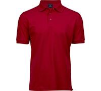 Tee Jays Schweres Herren Luxus Piqué Stretch Polo 1405 red 3XL