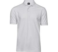 Tee Jays Herren Polo 1405 – Luxus Piqué Stretch – Weiß M