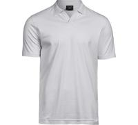 TJ1404 Tee Jays Luxury Stretch Poloshirt V-Ausschnitt White XL