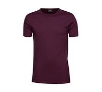 Tee Jays TJ520 Mens Interlock Bodyfit T-Shirt Shirt Herren , Farbe:WINE;Größen:L L,Wine