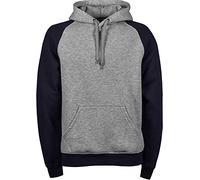 Tee Jays Two-Tone Hooded Sweatshirt 3XL heathergrey/navy