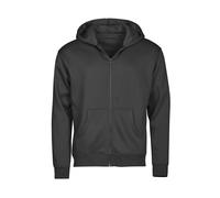 TEE JAYS URBAN HOODED FULL ZIP SWEATSHIRT M CEMENT
