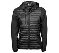 Tee Jays - Women´s Hooded Crossover Jacket Black - Gr. - M