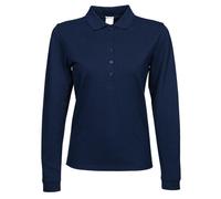 Tee Jays - Women´s Luxury Stretch Long Sleeve Polo Navy - Gr. - XXL