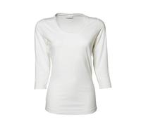 Tee Jays - Women´s Stretch 3/4 Sleeve Tee White - Gr. - M