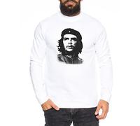 Tee Kiki Che Guev Herren Hoodie Kuba Guevara Revolution Guevara, Größe:3XL, Farbe:Weiß