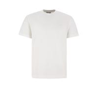 Lacoste Textured Cotton T-Shirt Flour Beige,Weiß XL