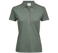 TeeJays Damen Stretch Polo Shirt Kurzarm Bio - Baumwolle neue Farben Leaf Green (Grün) XL