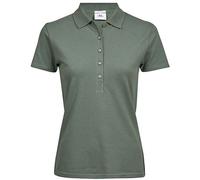 TeeJays Damen Stretch Polo Shirt Kurzarm Bio - Baumwolle neue Farben Leaf Green (Grün) XXL