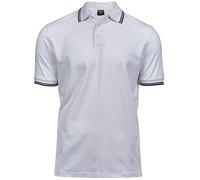 Tee Jays Polo Luxury Stripe Stretch Mehrfarbig White/Navy L