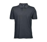 TeeJays Herren Polo Shirt Kurzarm Bio - Baumwolle bis Größe 5XL Grau 4XL