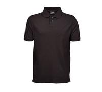 TeeJays Herren Polo Shirt Kurzarm Bio - Baumwolle bis Größe 5XL Schwarz 4XL