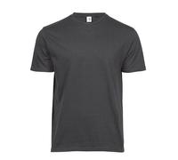 TeeJays Herren T-Shirt Kurzarm Bio - Baumwolle in 6 verschiedenen Farben bis Gr. 5XL Dark Grey (Solid) XXL