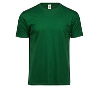 TeeJays Herren T-Shirt Kurzarm Bio - Baumwolle in 6 verschiedenen Farben r. 5XL Forest Green 3XL